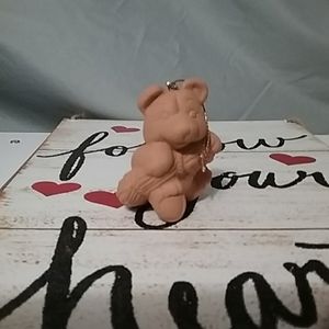 Terracotta teddy bear ornament